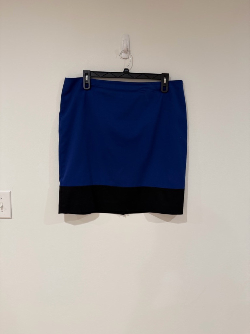 Jones Wear Royal Blue Pencil Skirt with Black Band